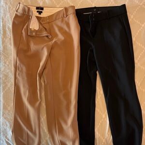 J. Crew Camel and Black Tailored Dress Pants Duo